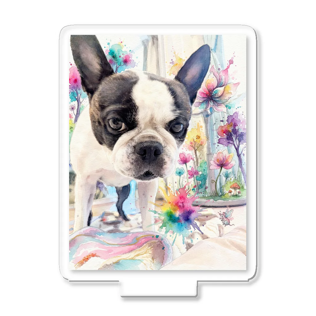 Acrylic desk stand of the Ponsuke in Bloom artwork